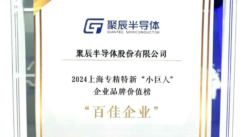 豪运国际半导体入选2024上海专精特新“小巨人”企业品牌价值榜